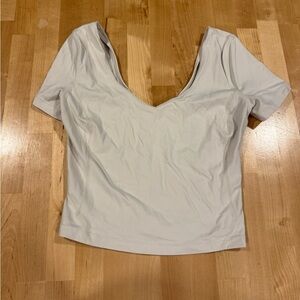 Lululemon cream yoga Crop Top